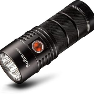 sofirn SP36 Pro Rechargeable LED Flashlight 8000 Lumens max, Powerful Flashlight with 4X SST40 6500K LED Anduril UI2, IPX8 Waterproof, for E…