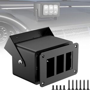 Rocker/Toggle Switch Box – 3 Gang Switches Installation housing for Pickup Truck Car UTV Off Road Marine…