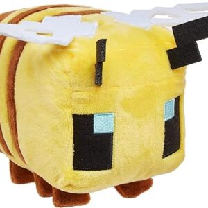 Mattel Minecraft Basic 8-inch Plush Bee Stuffed Animal Figure, Soft Doll Inspired by Video Game Character