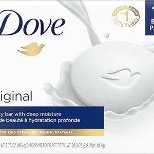 Dove Beauty Bar Gentle Skin Cleanser Moisturizing for Gentle Soft Skin Care Original Made With 1/4 Moisturizing Cream 3.75 oz, 14 Bars