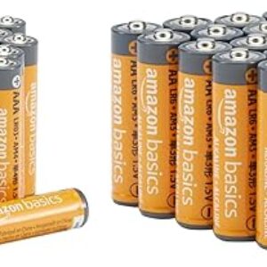 Amazon Basics AA & AAA High-Performance Alkaline Batteries Value Pack – 24 Double AA Batteries and 24 Triple AAA Batteries (48 Count)