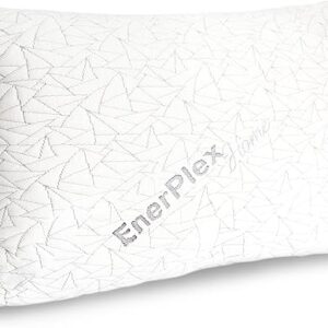 EnerPlex Queen Size Memory Foam Pillows – Pack of 1 – Adjustable Fill for Sleeping w/Extra Stuffing – Machine Washable Firm Cushioning