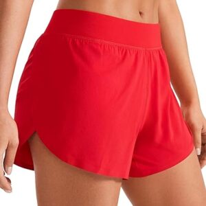 CRZ YOGA Women’s Mid Waisted Dolphin Shorts