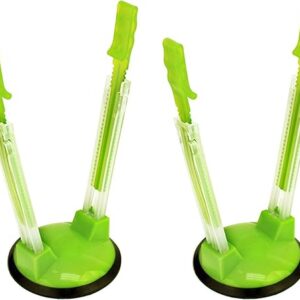Original Jokari Adjustable Baggy Rack Stand 2 Pack. Prop Plastic Ziploc Freezer Storage Bags Open Hands-Free to Pour Leftovers, Snacks and …
