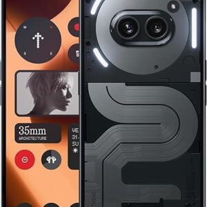 Nothing Phone (2a) Plus Smartphone, MTK 7350 Pro 50 MP Triple Camera, 6.7″ 120 Hz AMOLED Display, 5000mAh 50W Fast Charge NFC 12 GB+256 GB Black