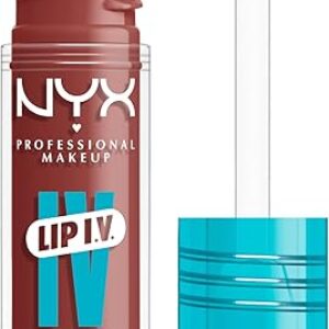 NYX PROFESSIONAL MAKEUP Lip IV Hydrating Glossy Lip Stain with 12HR Hydration – Hydra Honey (Brown)