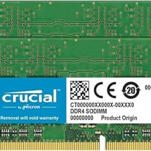 Crucial 16GB DDR4 RAM 3200MHz CL22 (or 2933MHz or 2666MHz) Laptop Memory, SODIMM 260-Pin, Compatible with Intel and AMD Laptops – CT16G4SFRA32A