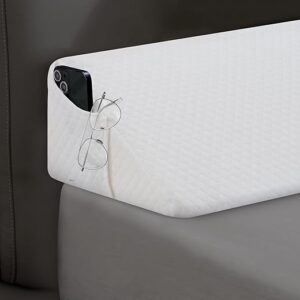 HABUTWAY Queen Size Bed Wedge Pillow for Headboard, Bed Gap Filler(0-8″), Memory Foam Mattress Wedge Pillow Triangle Bloster for Sleeping, …