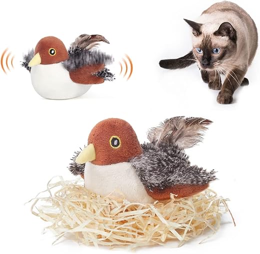Rechargeable Flapping Bird Cat Toy