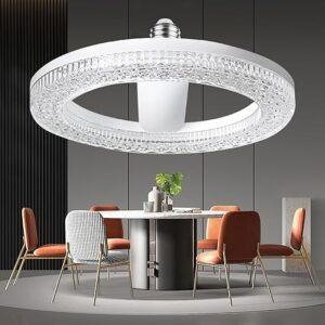 New Pattern Imitation Crystal Pendant Light, 200W Equivalent Exceed 2000LM E26 LED Bulb, 6000K Daylight 24 Watt High Lumen LED Bulb for Hom…