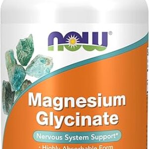 NOW Foods Supplements, Magnesium Glycinate 100 mg, Highly Absorbable Form, 180 Tablets