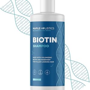 Rosemary and Biotin Shampoo for Thinning Hair – Vegan Volumizing Shampoo for Fine Hair with B Vitamins Argan Oil & Tea Tree Essential Oil -…