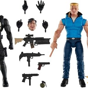 Marvel Legends Series Punisher and Bushwacker, Comics Collectible 6-Inch Action Figures