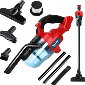Cordless Vacuum for Milwaukee 18V M18 Battery, 5 in 1 Handheld Electric Vacuum Cleaner with 400W Powerful Motor, 46 CFM Portable Hand Vacuum for H…