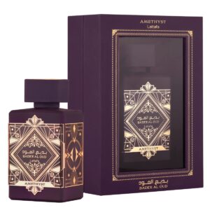 Lattafa Bade’e Al Oud Amethyst – Floral, Fruity, Amber, Oud – Eau de Parfum Long-Lasting Fragrance for Unisex, 3.40 Ounce / 100 ml