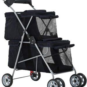 Lightweight Folding Pet Stroller for Dogs