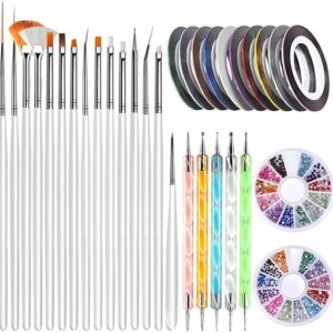 Teenitor Nail Art Brush and Design Kit
