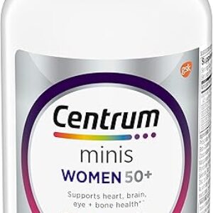 Centrum Minis Silver Women’s Multivitamin for Women 50 Plus, Multimineral Supplement with Vitamin D3, B Vitamins, Non-GMO Ingredients, Supp…