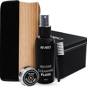 EVEO 4-in-1 Vinyl Record Cleaning Kit