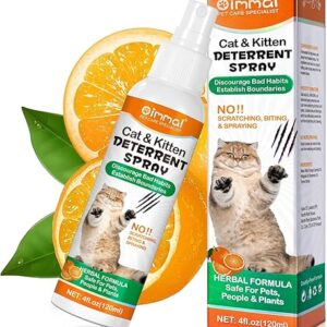 AIQIUSHA Cat Deterrent Sprays,120ML,Anti Pee & Anti Scratch Furniture & Anti Scratching Plants,Suit for Indoor & Outdoor,Establish Boundari…