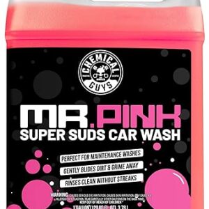 Chemical Guys Mr. Pink Foaming Car Wash Soap, High-Suds pH-Balanced Car Shampoo, Safe for Wax & Sealants, Works with Foam Cannons & Bucket W…