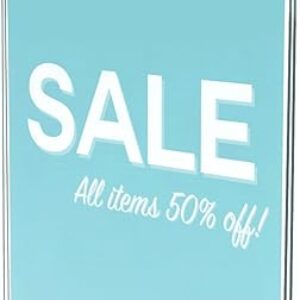 Deflecto Classic Image Wall Mount Sign Holder, Single-Sided, Vertical, 8.5″ x 11″, Clear (68201), Model:WM-8511-1
