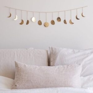 Handmade Gold Moon Phase Wall Decor