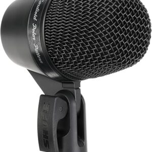 Shure PGA52 Dynamic Microphone – Swivel-Mount Kick-Drum with Cardioid Pick-up Pattern, No Cable (PGA52-LC)