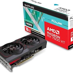 Sapphire 11339-04-20G Pulse AMD Radeon RX 7600 XT Gaming Graphics Card with 16GB GDDR6, AMD RDNA 3