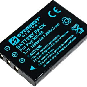 SDNP60 Lithium-Ion Battery – Rechargeable Ultra High Capacity (3.7V 1050 mAh) – Replacement for Fuji NP-60, Pentax D-L12, Kodak KLIC-5000, …