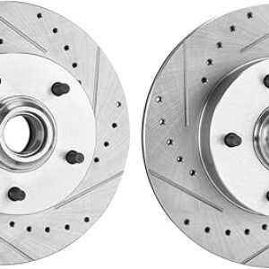 69-72 GM Drilled and Slotted Brake Rotors, 11 In., 5 on 4 3/4 BP