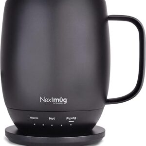 Nextmug – Self-Heating Coffee Mug, Black