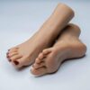 Silicone Feet Soft Lifesize Female Mannequin Feet Realistic Fake Foot Mannequin Display Shoes Display Jewelry Sandal Shoe Sock Display Art …