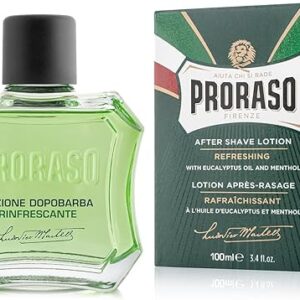 Proraso After Shave Lotion for Men, Refreshing and Toning with Menthol and Eucalyptus Oil, 3.4 Fl Oz (Pack of 1)