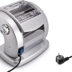 Pastapresto Maker- Powerful Electric 120v Pasta Machine with Motor- 100% Made in Italy- Heavy Duty Steel Construction w 6 Adjustable Thickn…