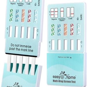Easy@Home Multidrug Screen Test – Home Urine Drug Test Kit Testing 5 Most Used Drugs Amphetamine (AMP), Cocaine (COC), Morphine (OPI 2000),…