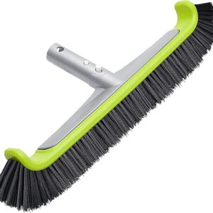 Sepetrel Pool Brush Head for Cleaning Pool Walls,Heavy Duty Inground/Above Ground Swimming Pool Scrub Brushes with Premium Strong Bristle & Reinforced Aluminium Back