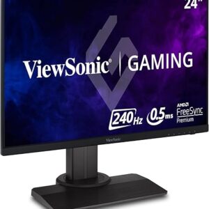 ViewSonic XG2431 24 Inch 1080p 0.5ms 240Hz Gaming Monitor with FreeSync Premium, Advanced Ergonomics, Eye Care, HDR400
