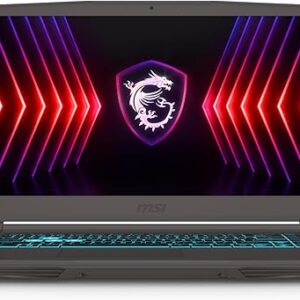MSI Thin A15 AI 15.6” 144Hz FHD Gaming Laptop: AMD Ryzen R9-8945HS, NVIDIA Geforce RTX 4060, 16GB DDR5, 1TB NVMe SSD, WiFi 6E, Win 11: Black B8VF-270US