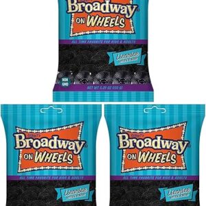 Broadway on Wheels Black Licorice, 5.29 Ounce (Bundle of 3)