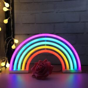 QiaoFei LED Rainbow Neon Signs for Kids