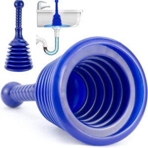 Luigi’s Sink and Drain Plunger for Bathrooms, Kitchens, Sinks, Baths and Showers. Small and Powerful, Commercial Style ‘Plumbers Plunger’ w…