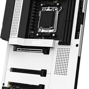 NZXT N7 B650E – AMD B650 Chipset – Supports AMD Ryzen 9000 8000 & 7000 Series CPUs (Socket AM5) – ATX Gaming Motherboard – Integrated Rear …