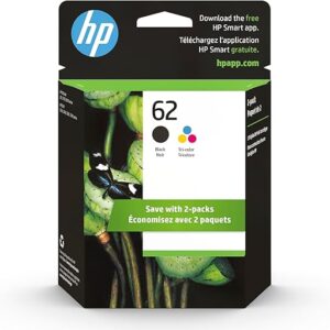 HP 62 Black & Tri-color Ink Cartridges