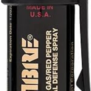 SABRE Advanced Pepper Spray, 3-in-1 Formula Contains Maximum Strength Pepper Spray, CS Military Tear Gas and UV Marking Dye, Compact Belt C…