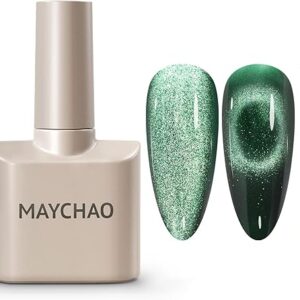 MAYCHAO 15ML Green Cat Eye Gel Polish