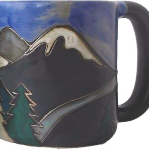 Mara Stoneware Mug – Snowy Mountains – 16 oz