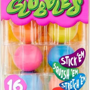Crayola Globbles Squish Toys (16ct), Sticky Stress Ball for Adults & Kids, Calming Sensory Fidget Toys, Stress Relief Gifts, Easter Basket …
