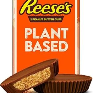 REESE’S Plant Based Oat Chocolate Confection Peanut Butter Cups, Candy Pack, 1.4 oz