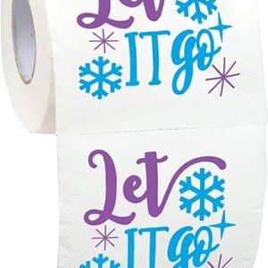 Let it Go – Funny Christmas Toilet Paper Roll, Novelty Joke Toilet Paper